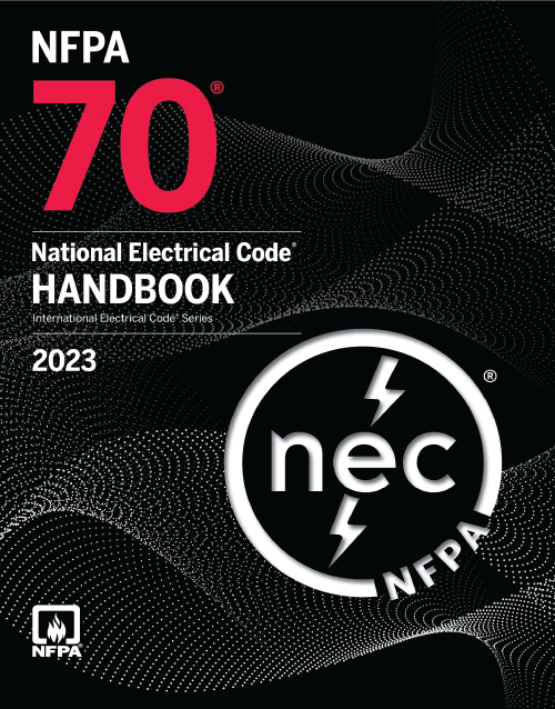 NFPA 70 National Electrical Code 2023 with index tabs